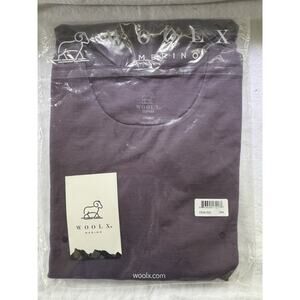 Woolx Sophia Bodysuit with Long Sleeves Size S Iris Purple NEW